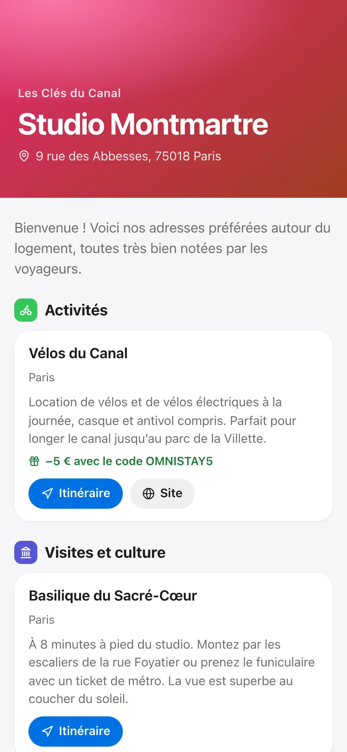 Le guide du voyageur du Studio Montmartre : activités, visites et adresses pratiques.